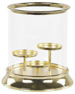Kerzenständer CILEGON Glas 24 cm Gold