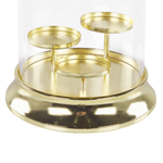 Kerzenständer CILEGON Glas 24 cm Gold