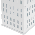 Laterne DOLOK Metall 40 cm Weiss