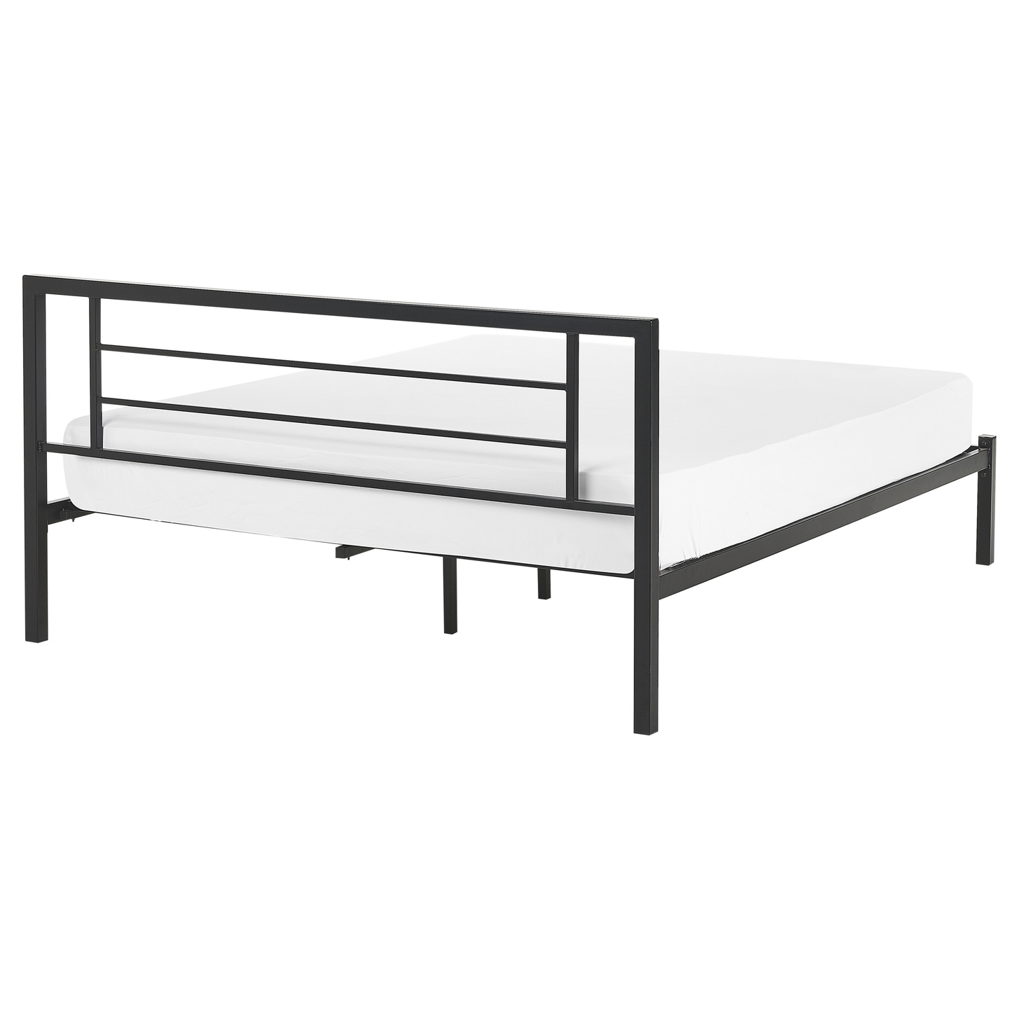 Bett mit Lattenrost Metall CUSSET 140 x 200 cm Schwarz
