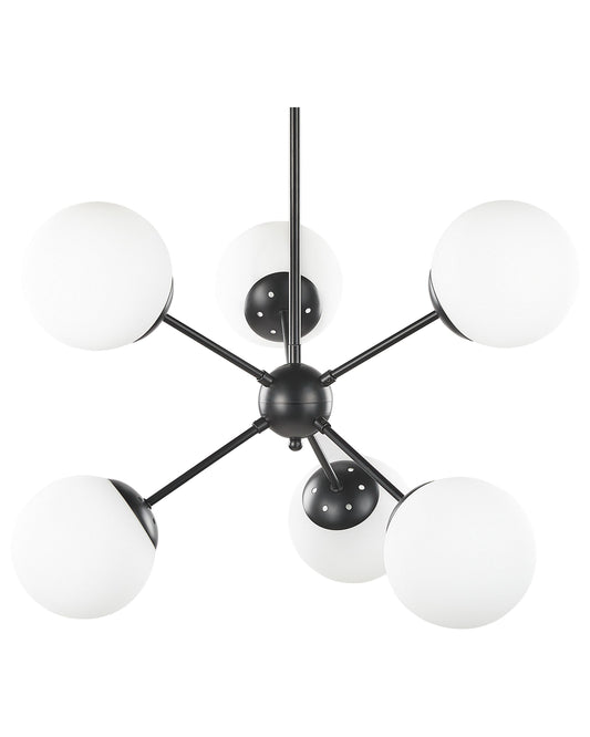Deckenlampe ADAWRO Metall Schwarz / Weiss