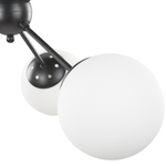 Deckenlampe ADAWRO Metall Schwarz / Weiss