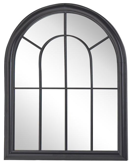 Wandspiegel EMBRY 69 cm 89 cm Metall Schwarz