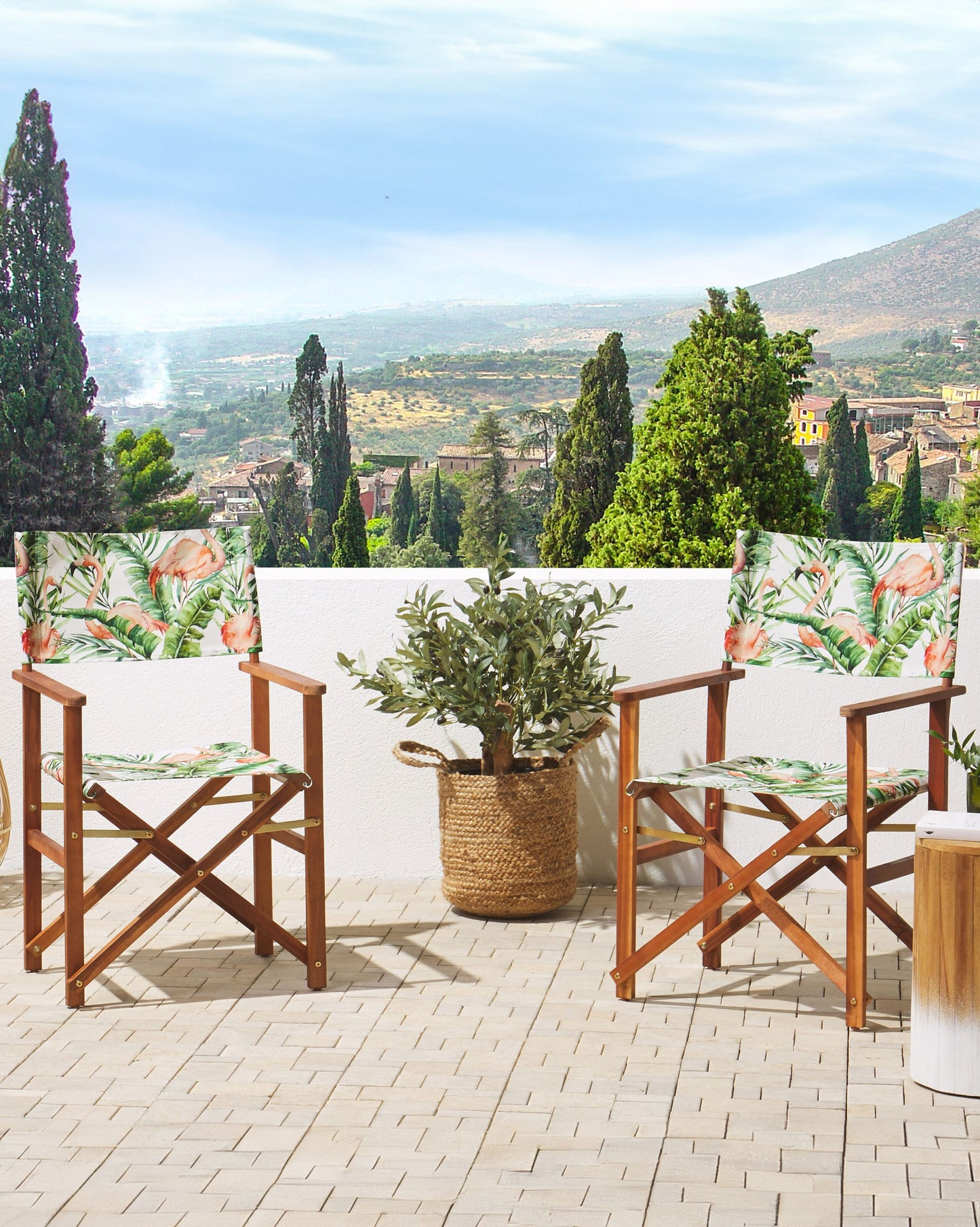 Gartenstuhl 2er Set CINE Akazienholz Dunkelbraun