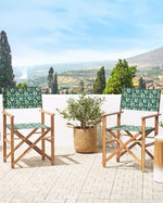 Gartenstuhl 2er Set CINE Akazienholz Dunkelgrün