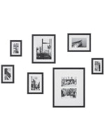 Bilderrahmen 7er Set ZINARE Stadtmotiv Schwarz