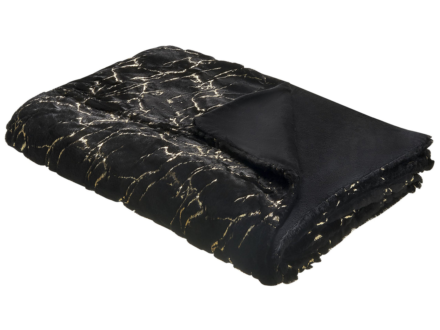 Kuscheldecke GODAVARI 150 x 200 cm Schwarz