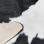 Kunstfell-Teppich Kuh schwarz / weiss 130 x 170 cm BOGONG