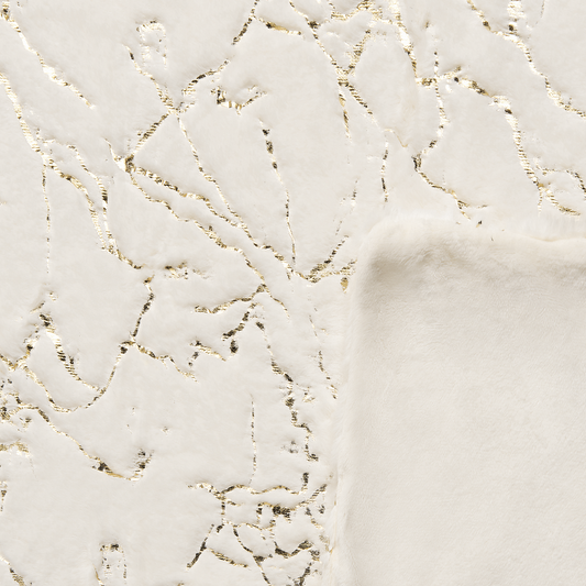 Kuscheldecke GODAVARI 130 x 180 cm Creme