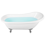Badewanne freistehend weiss oval 170 x 76 cm CAYMAN