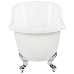 Badewanne freistehend weiss oval 170 x 76 cm CAYMAN