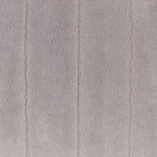 Dekokissen 2er Set PUMILA Webpelz 45 x 45 cm Hellgrau Streifenmuster