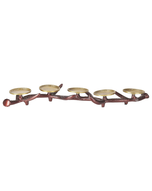 Kerzenständer CLEONAE Metall 7 cm Braun