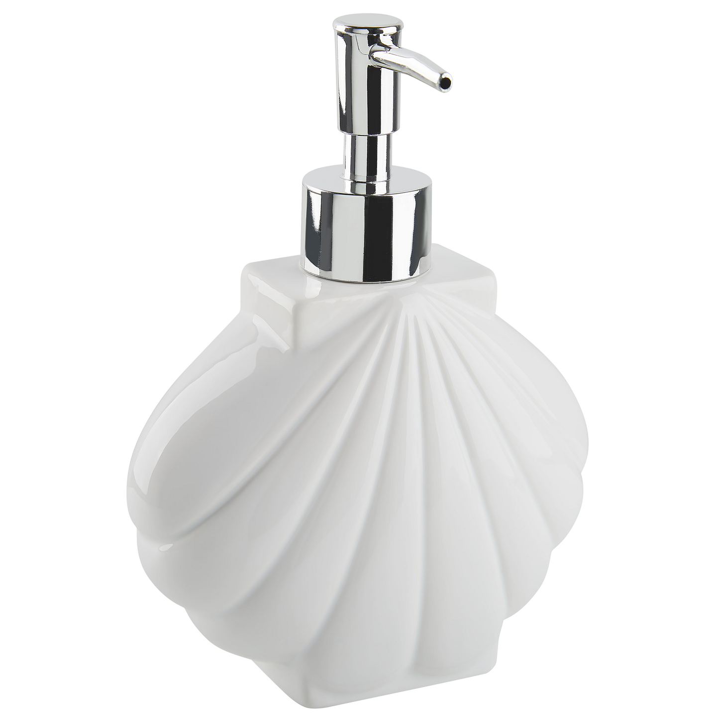 Badaccessoires Set 3-teilig SHELL Keramik Weiss