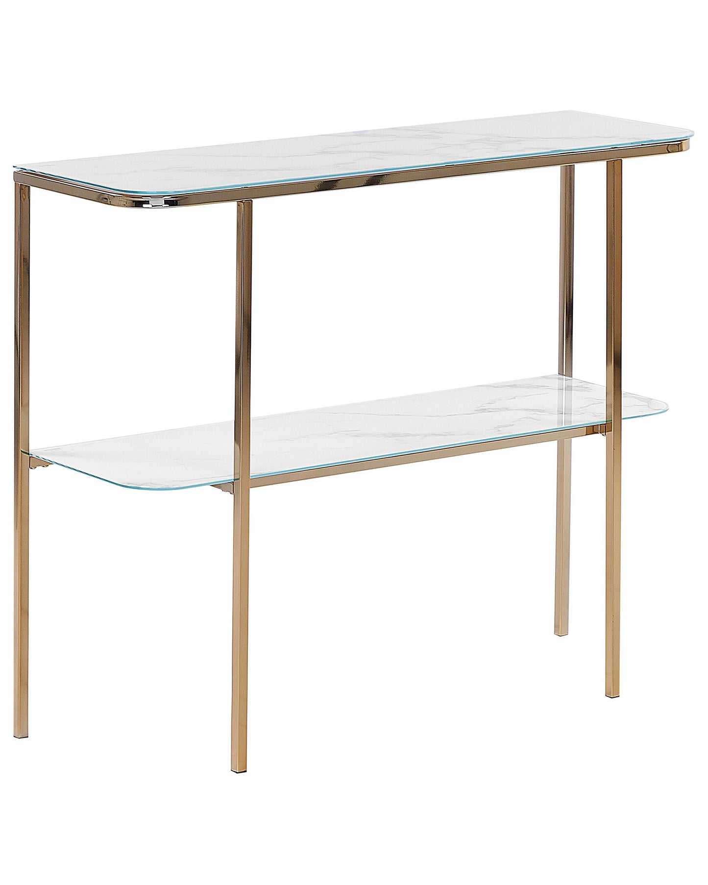 Konsolentisch CALVERT Sicherheitsglas Gold