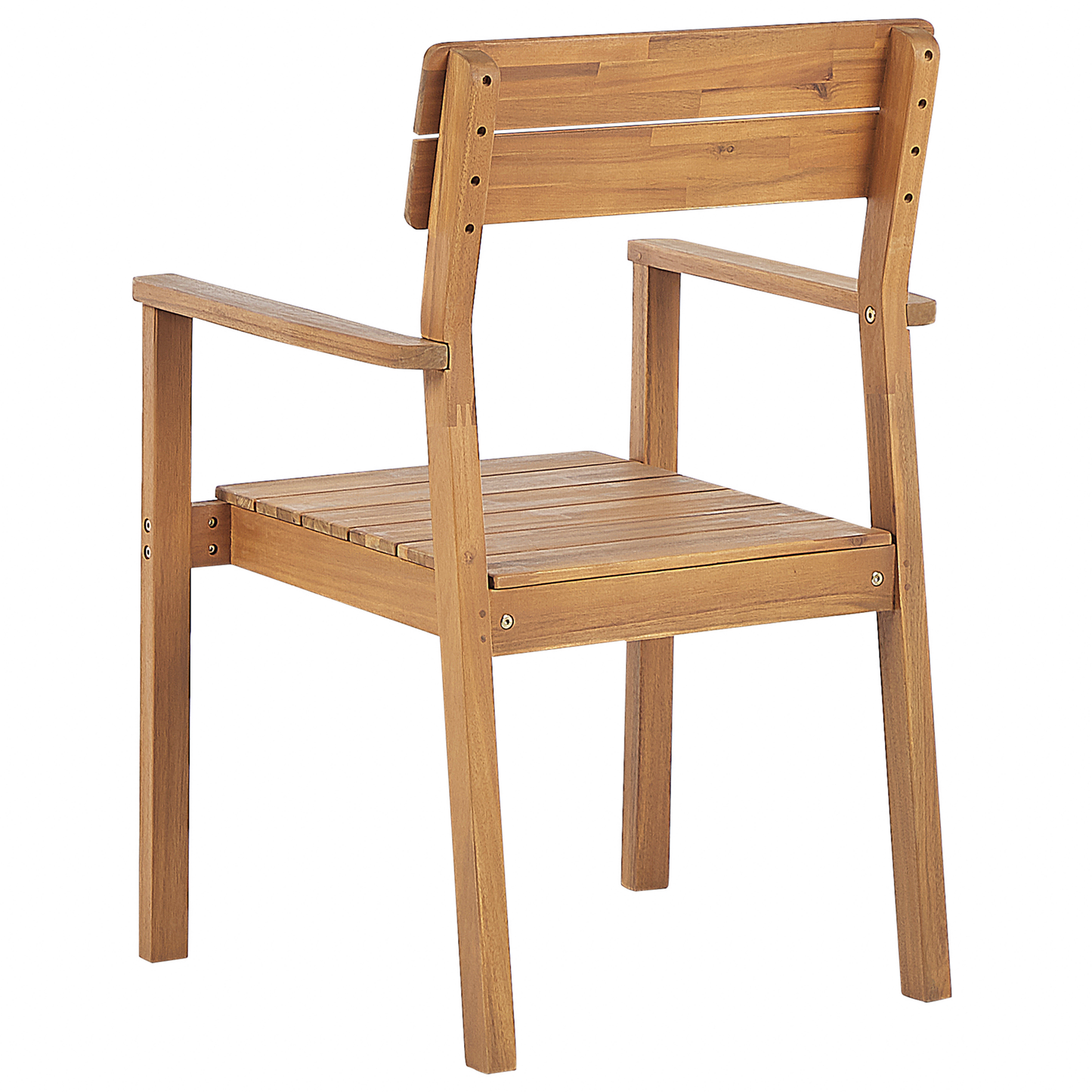 Gartenstuhl 4er Set FORNELLI Akazienholz Braun