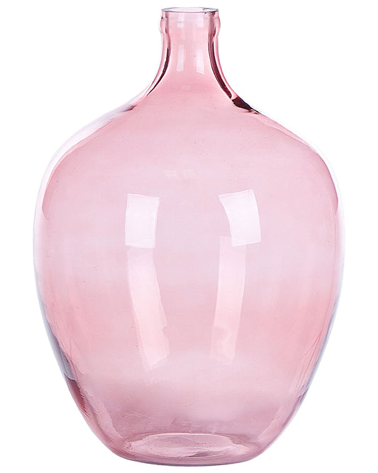 Glas Dekovase 39 cm Rosa ROTI