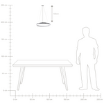 LED Hängelampe JORDAN Metall Silber