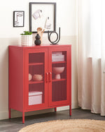 Schrank WAKATIPU Metall 102 cm Rot