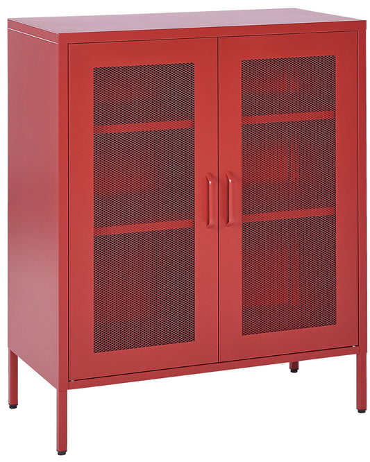 Schrank WAKATIPU Metall 102 cm Rot