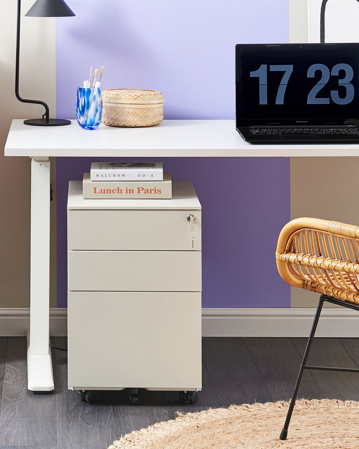 Büroschrank CAMI Metall Cremeweiss