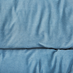Tierbett ERGANI Samtstoff Blau