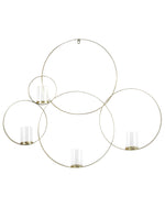 Wandkerzenhalter BURU Metall 80 cm Gold