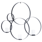 Wandkerzenhalter BURU Metall 80 cm Schwarz
