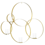 Wandkerzenhalter BURU Metall 80 cm Gold