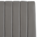 Bett mit Stauraum Samtstoff VION 140 x 200 cm Grau