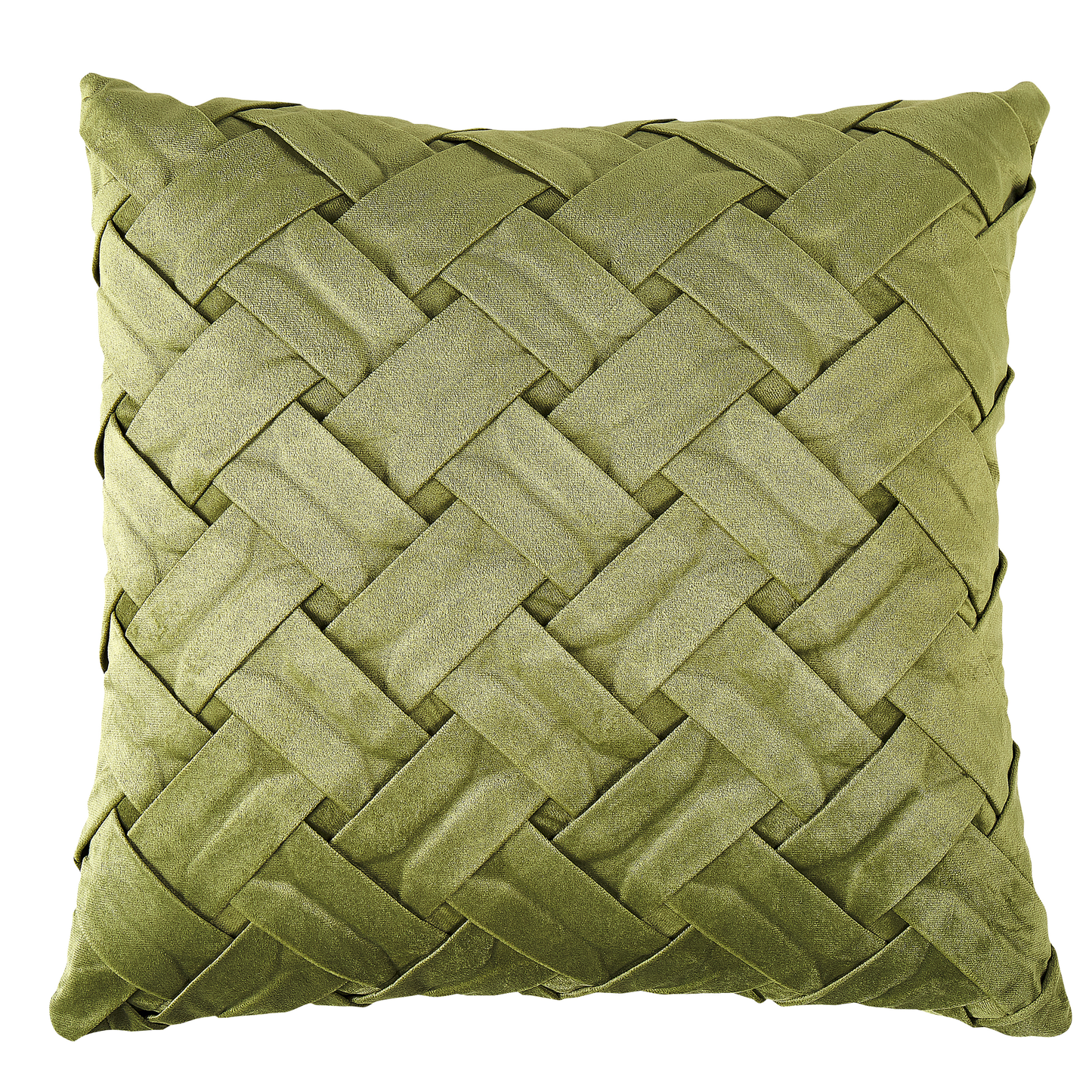 Dekokissen 2er Set NARCISSUS Samtstoff 43 x 43 cm Grün Geometrisches Muster