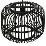 Hängelampe MACHEKE Bambusholz Schwarz