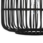 Hängelampe MACHEKE Bambusholz Schwarz