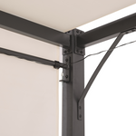 Pavillon LED PARGA Metall 310 cm 310 cm Beige