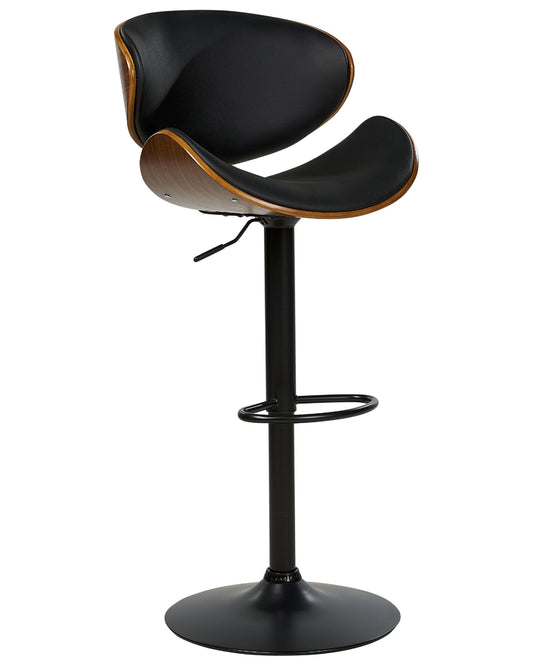 Barhocker Kunstleder Schwarz ROTTERDAM