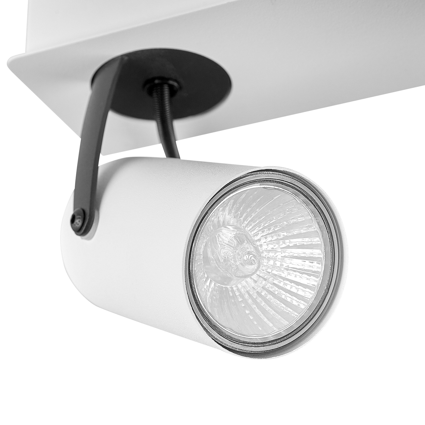 Strahler 2-flammig KLIP verstellbar Metall Weiss