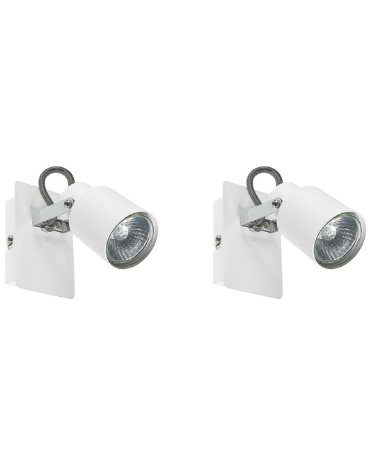 Strahler 2er Set BONTE verstellbar Metall Weiss