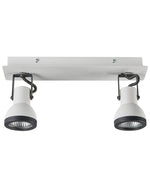 Strahler 2-flammig BARO verstellbar Metall Weiss