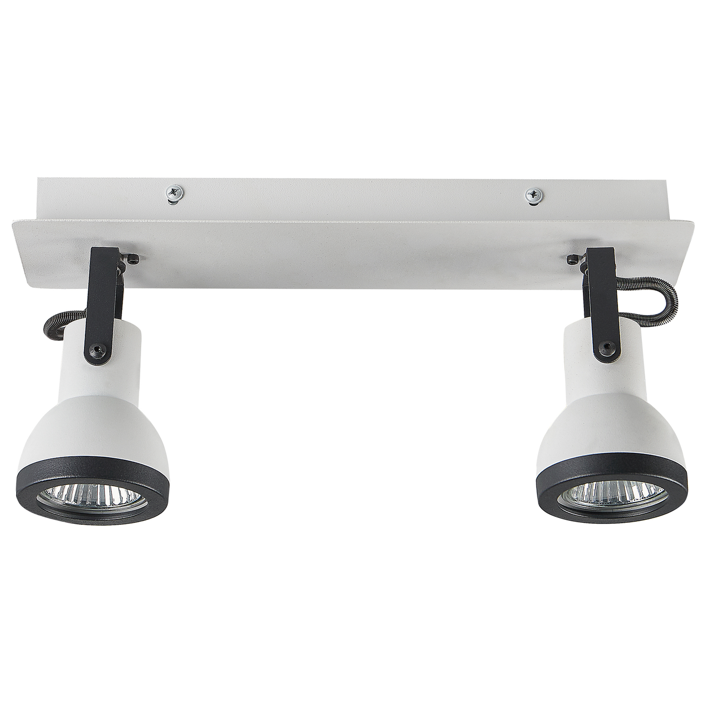 Strahler 2-flammig BARO verstellbar Metall Weiss