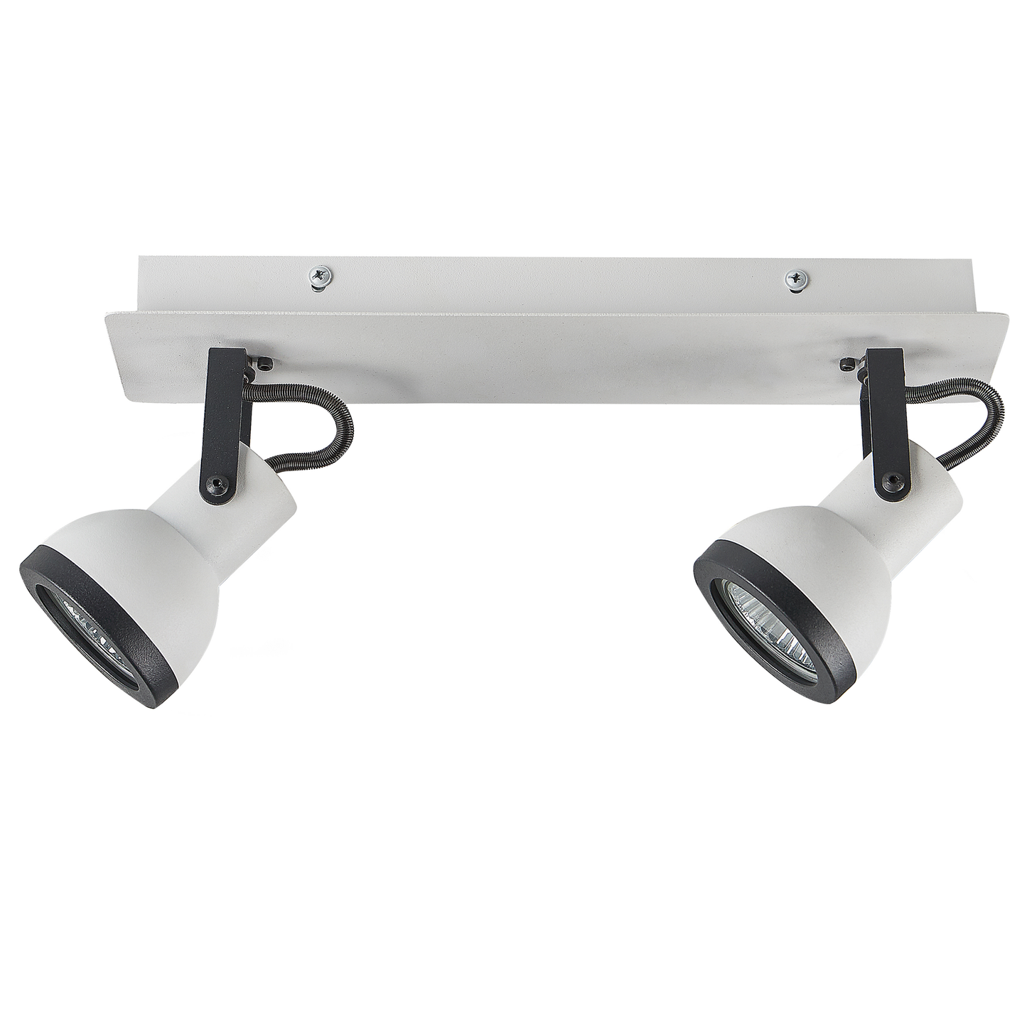 Strahler 2-flammig BARO verstellbar Metall Weiss