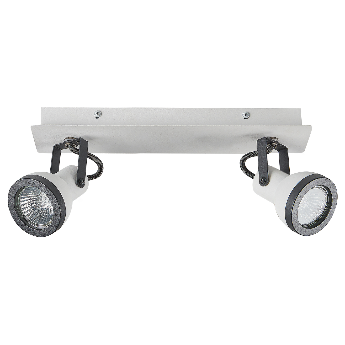 Strahler 2-flammig BARO verstellbar Metall Weiss