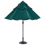 Marktschirm 285 cm BIBIONE Smaragdgrün