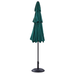 Marktschirm 285 cm BIBIONE Smaragdgrün