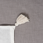 Kuscheldecke KOTTAYAM Baumwolle 130 x 180 cm Grau
