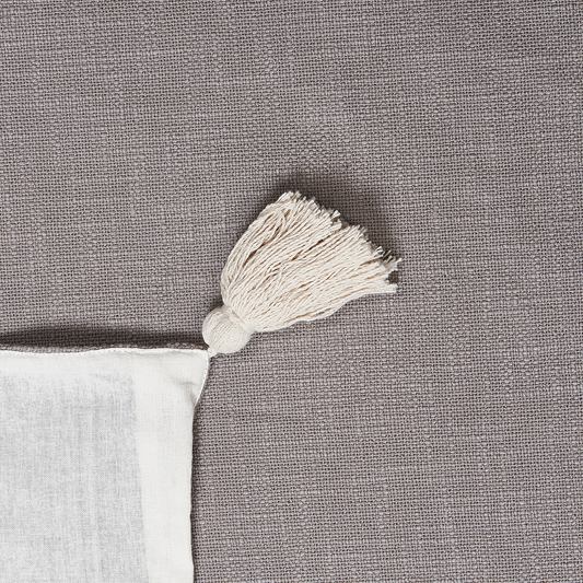 Kuscheldecke KOTTAYAM Baumwolle 130 x 180 cm Grau