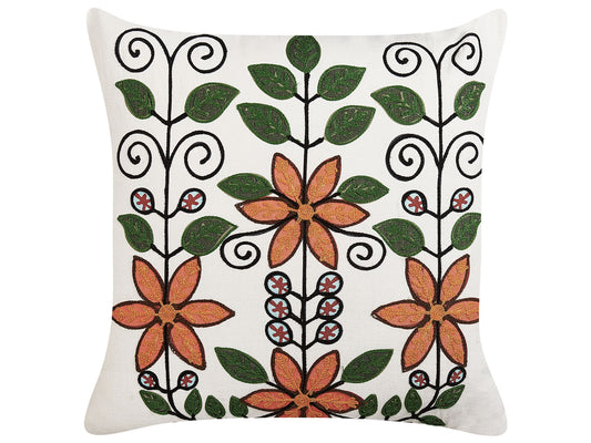 Dekokissen VELLORE Baumwolle 50 x 50 cm Bunt Blumenmuster