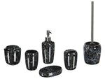 Badaccessoires Set 6-teilig PALMILLA Keramik Schwarz