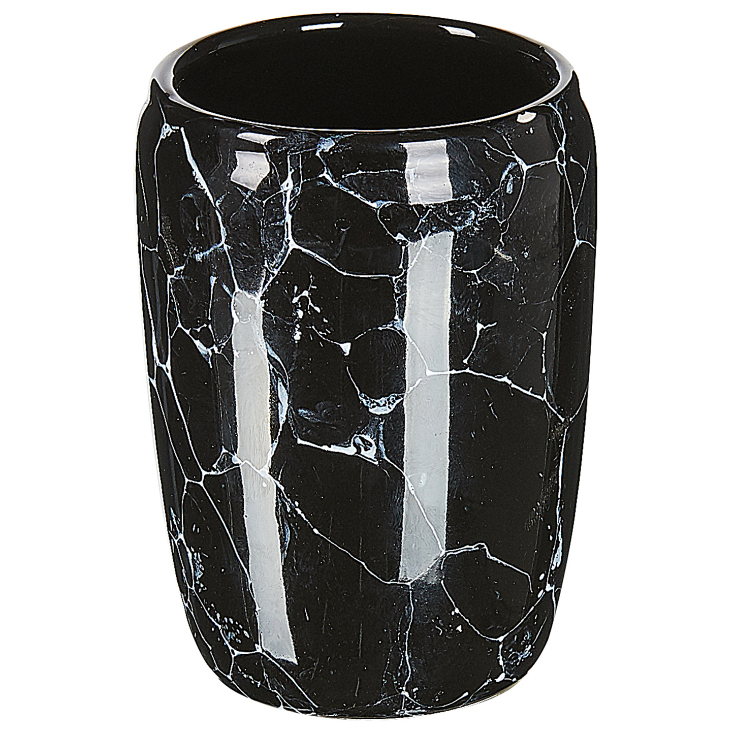 Badaccessoires Set 6-teilig PALMILLA Keramik Schwarz