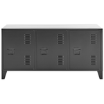 Büroschrank CARDIFF Metall Schwarz