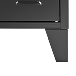 Büroschrank CARDIFF Metall Schwarz
